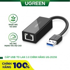 Cáp chuyển đổi từ USB 3.0 to LAN Gigabit Ugreen 20256