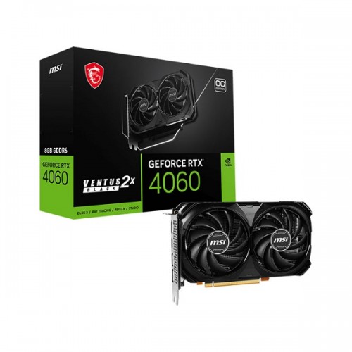 VGA MSI GeForce RTX 4060 VENTUS 2X BLACK 8G OC